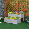 Polypropylene Outdoor Garden Planter Box 40cm Wide in Set Of 4 - Velmora