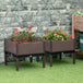 Polypropylene Outdoor Garden Planter Box 50cm Wide in Set Of 2 - Velmora
