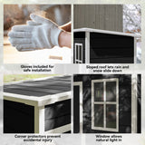 Polypropylene Outdoor Garden Shed 5ft x 3ft - Velmora