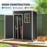 Polypropylene Outdoor Garden Shed 5ft x 3ft - Velmora