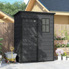 Polypropylene Outdoor Garden Shed 5ft x 3ft - Velmora