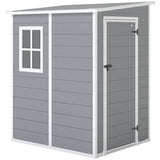 Polypropylene Outdoor Garden Storage Shed 4ft x 5ft - Velmora