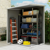 Polypropylene Outdoor Garden Storage Shed 4ft x 5ft - Velmora