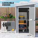 Polypropylene Outdoor Garden Storage Shed 4ft x 5ft - Velmora