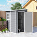 Polypropylene Outdoor Garden Storage Shed 4ft x 5ft - Velmora