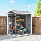 Polypropylene Outdoor Garden Storage Shed 4ft x 6ft - Velmora