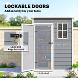 Polypropylene Outdoor Garden Storage Shed 5ft x 3ft - Velmora