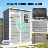 Polypropylene Outdoor Garden Storage Shed 5ft x 3ft - Velmora