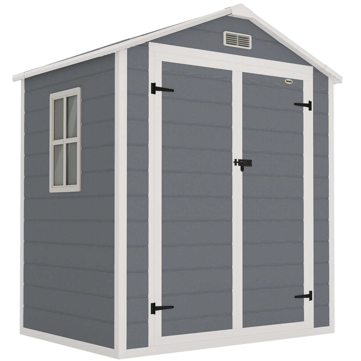 Polypropylene Outdoor Garden Storage Shed 6ft x 4.5ft - Velmora