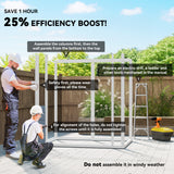 Polypropylene Outdoor Garden Storage Shed 6ft x 4.5ft - Velmora