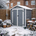 Polypropylene Outdoor Garden Storage Shed 6ft x 4.5ft - Velmora