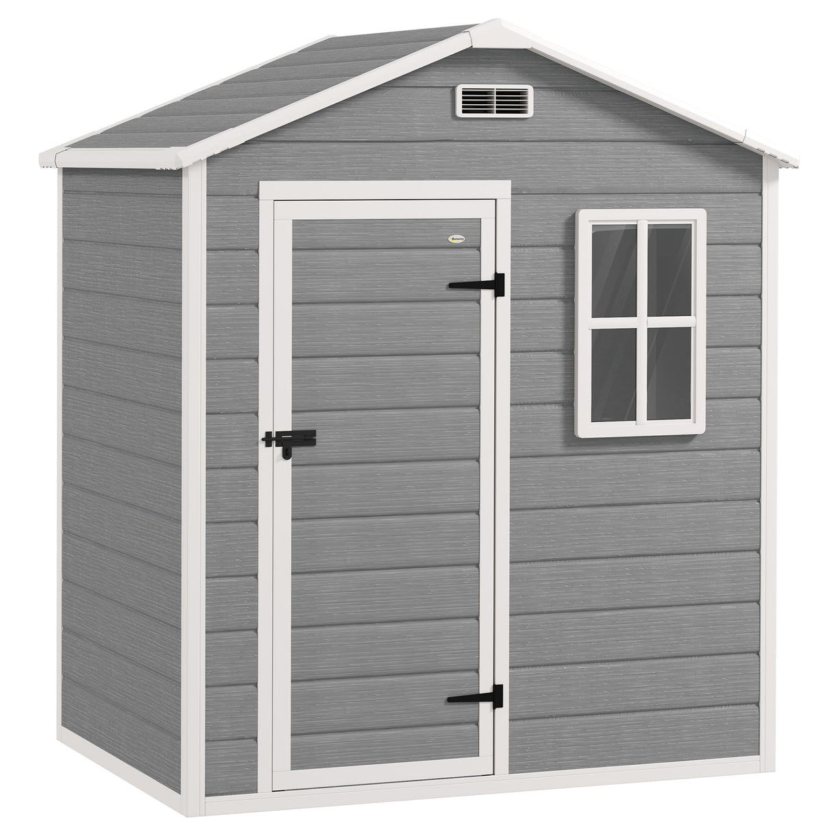 Polypropylene Outdoor Garden Storage Shed 6ft x 4ft - Velmora