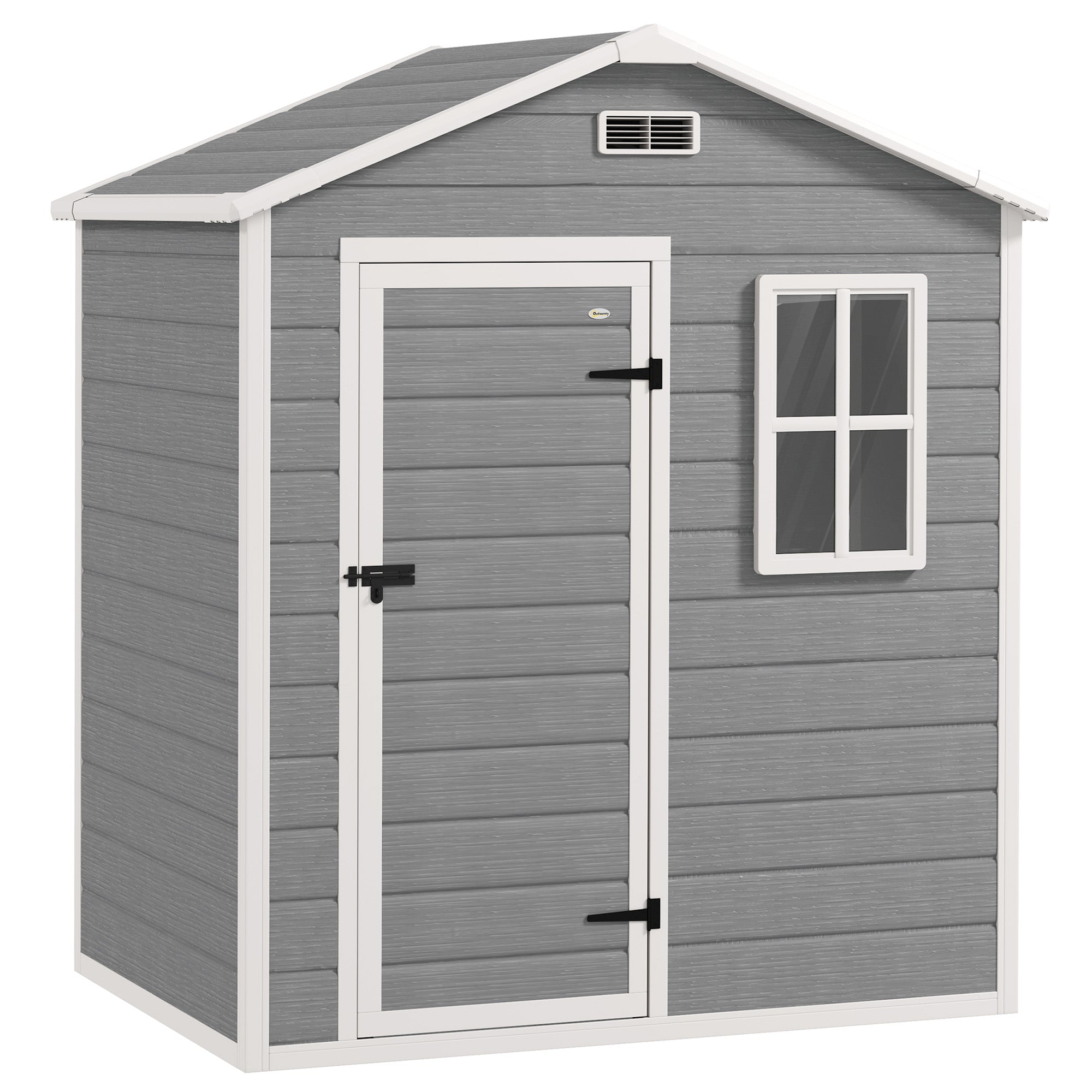 Polypropylene Outdoor Garden Storage Shed 6ft x 4ft - Velmora