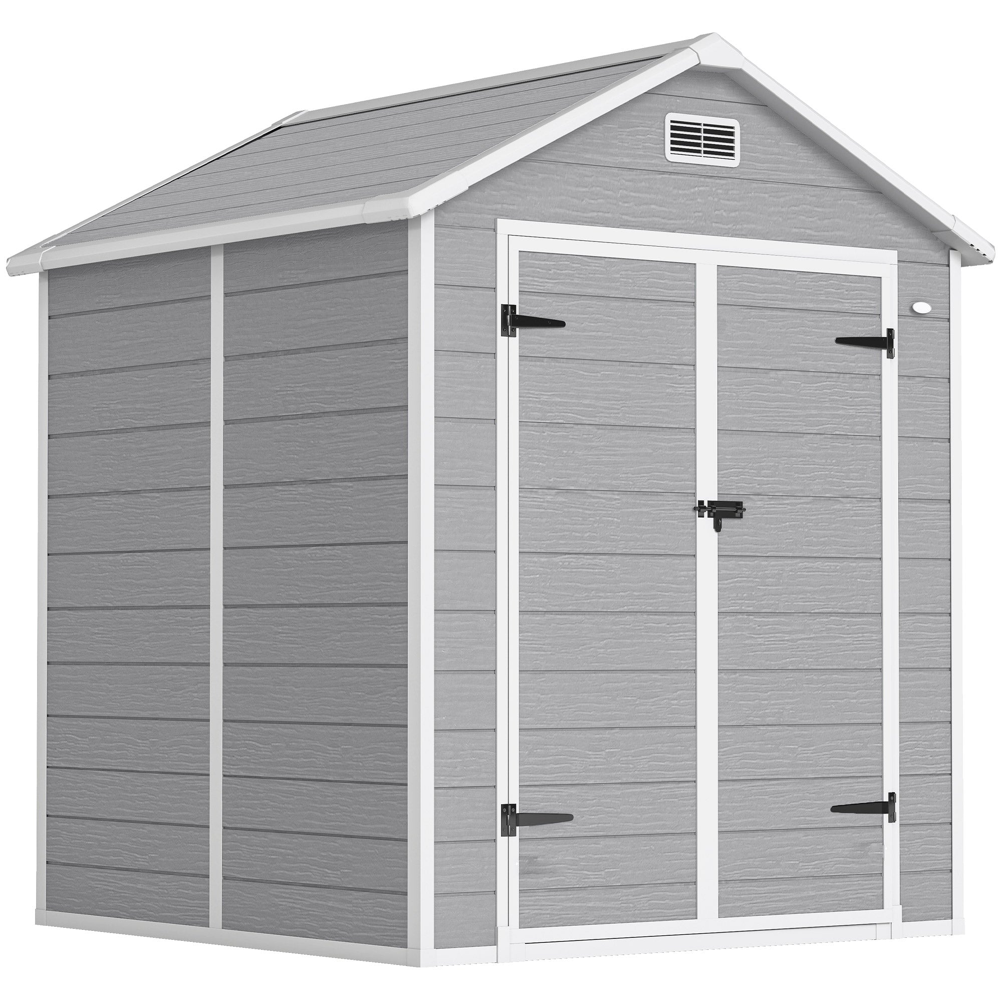 Polypropylene Outdoor Garden Storage Shed 6ft x 5ft - Velmora