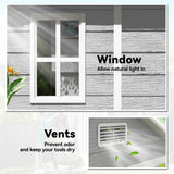 Polypropylene Outdoor Garden Storage Shed 6ft x 5ft - Velmora