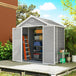 Polypropylene Outdoor Garden Storage Shed 6ft x 5ft - Velmora