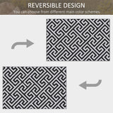 Polypropylene Outdoor Reversible Plastic Straw Rug 182cm Wide - Velmora