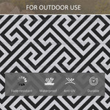 Polypropylene Outdoor Reversible Plastic Straw Rug 182cm Wide - Velmora