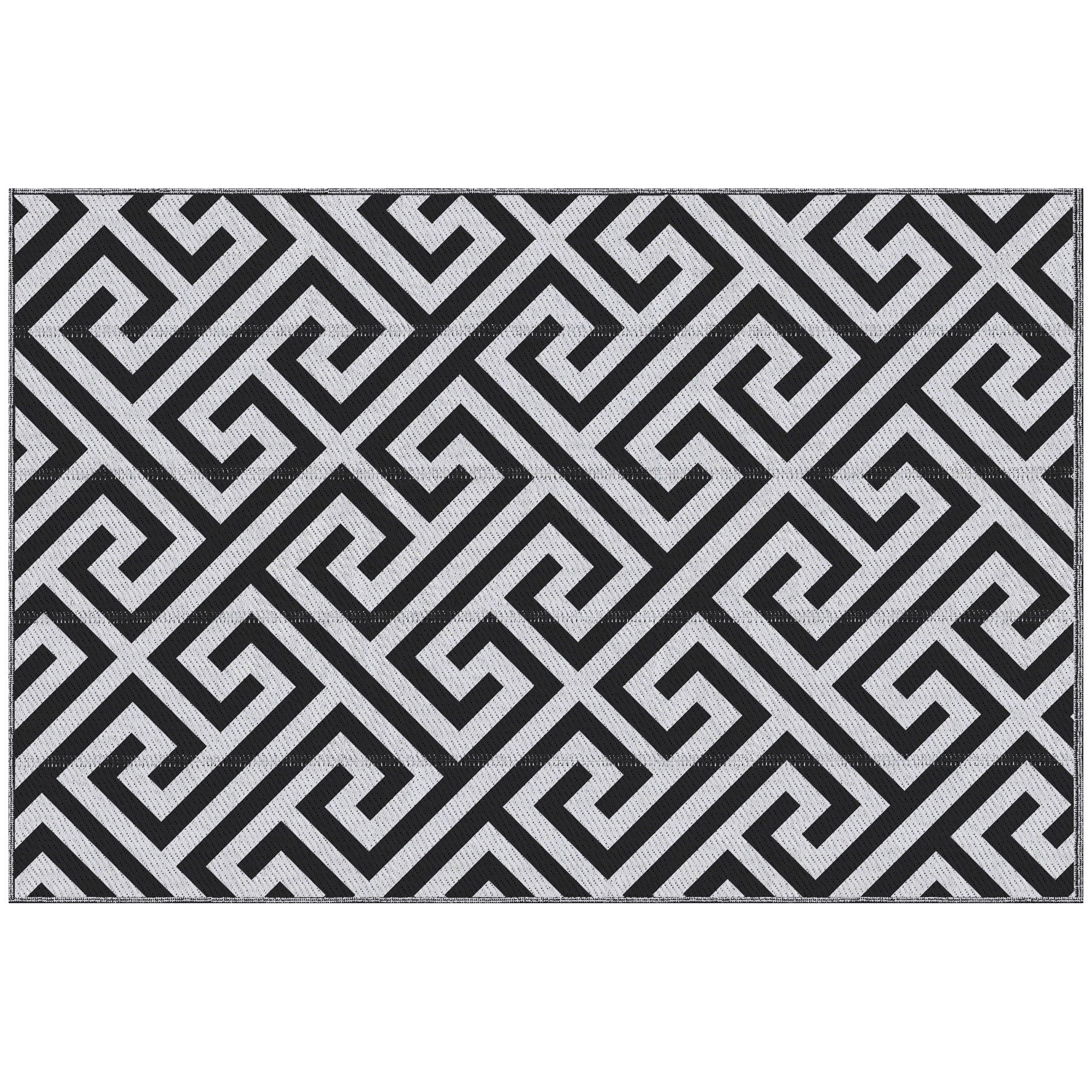 Polypropylene Outdoor Reversible Plastic Straw Rug 182cm Wide - Velmora