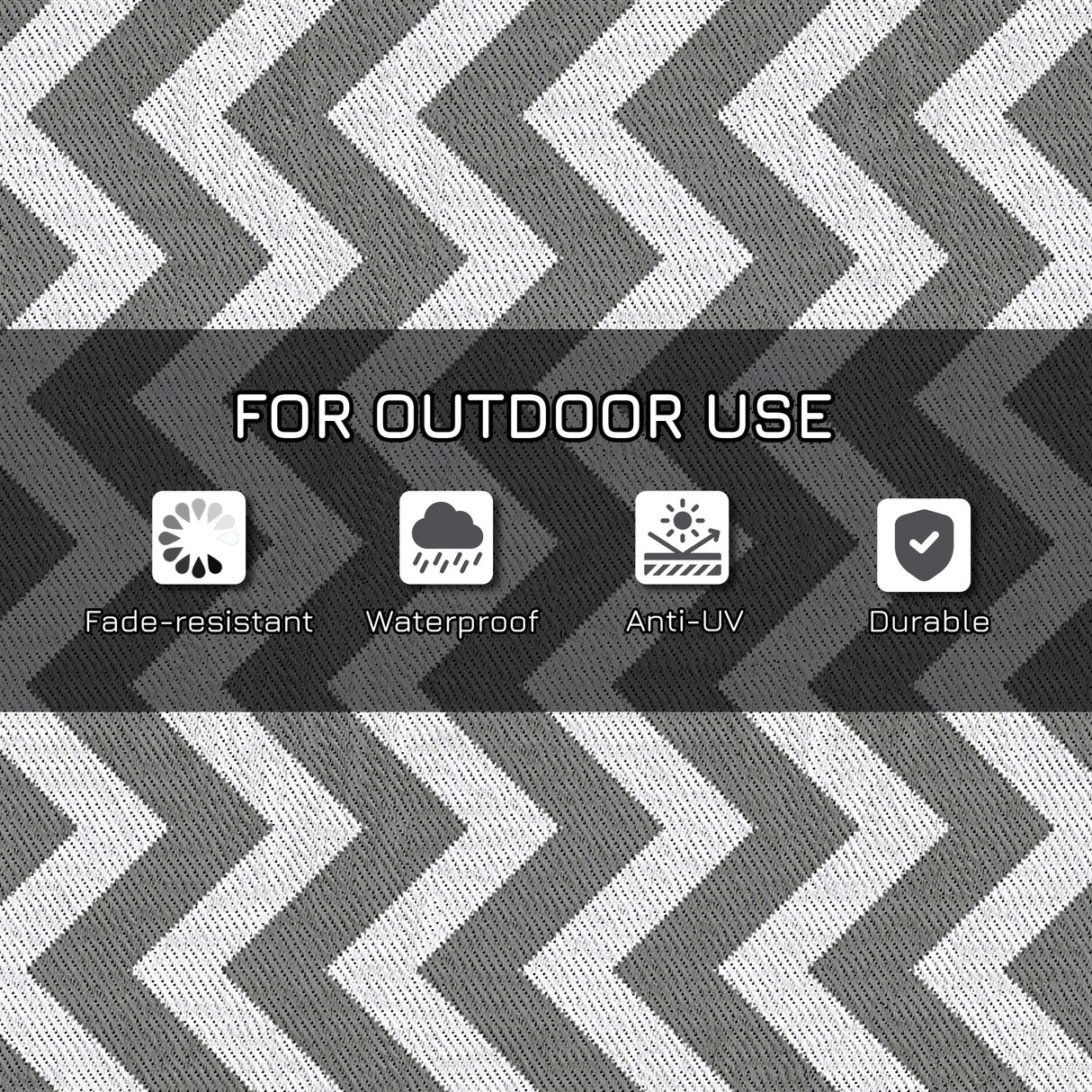 Polypropylene Outdoor Reversible Plastic Straw Rug 182cm Wide - Velmora
