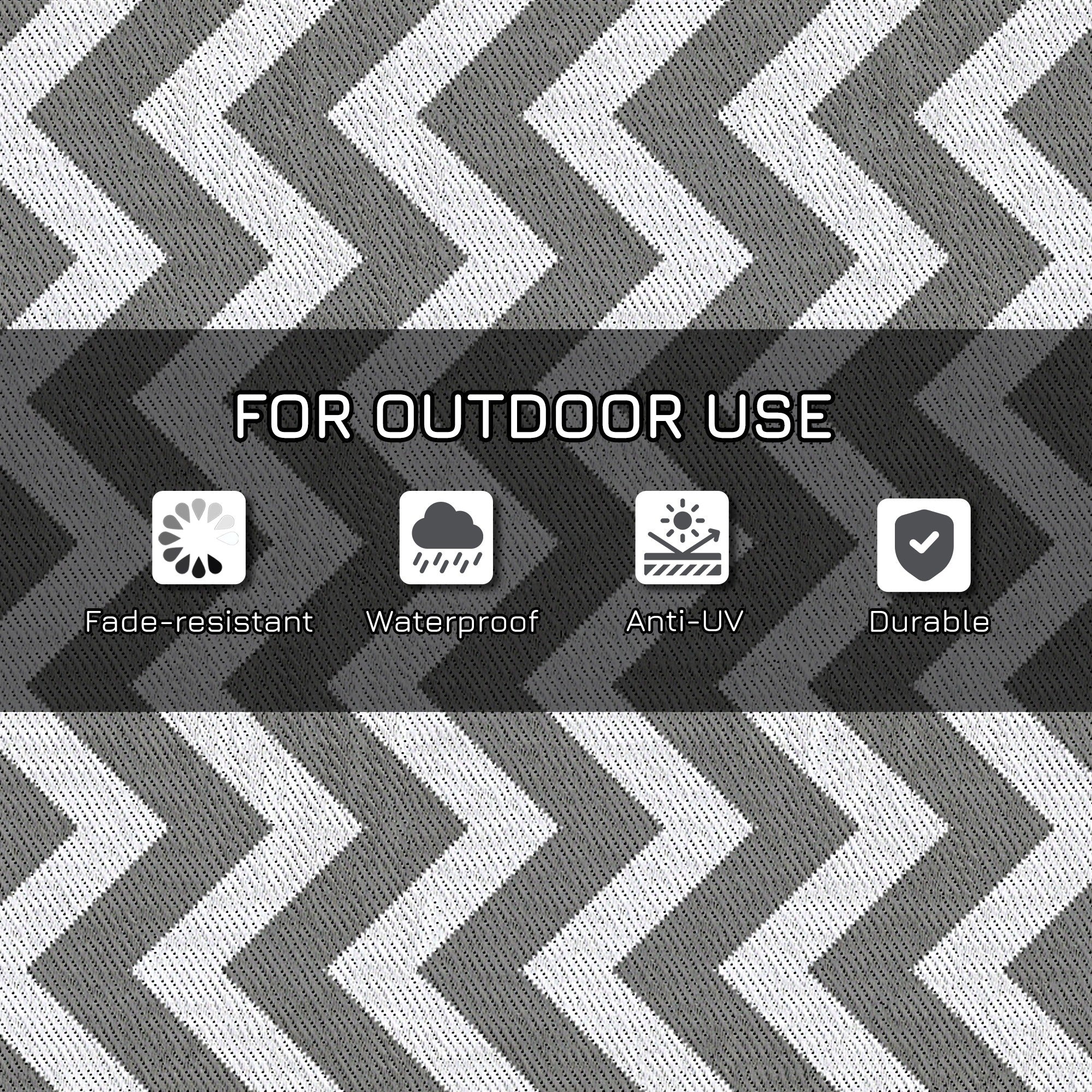 Polypropylene Outdoor Reversible Plastic Straw Rug 182cm Wide - Velmora
