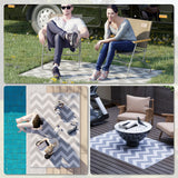 Polypropylene Outdoor Reversible Plastic Straw Rug 182cm Wide - Velmora