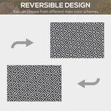 Polypropylene Outdoor Reversible Plastic Straw Rug 243cm Wide - Velmora