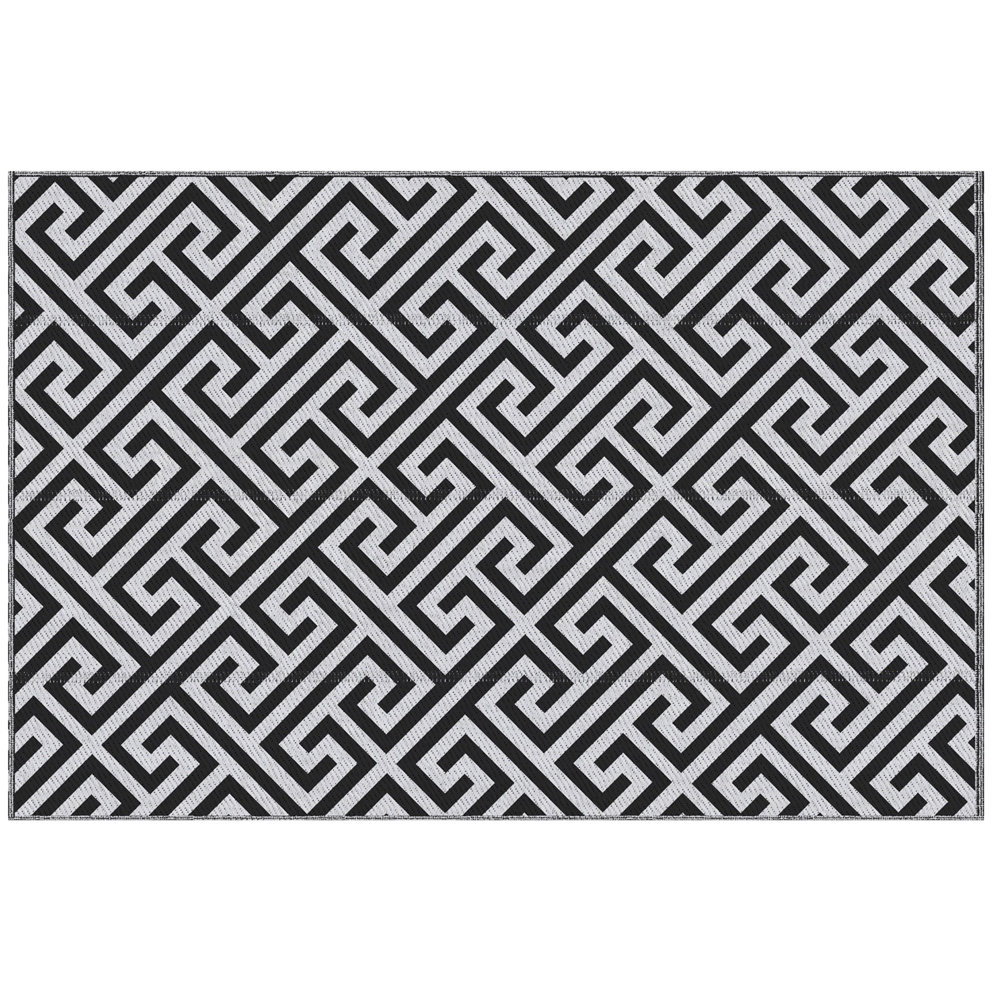 Polypropylene Outdoor Reversible Plastic Straw Rug 243cm Wide - Velmora
