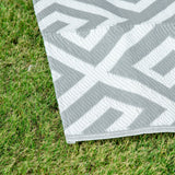 Polypropylene Outdoor Reversible Plastic Straw Rug 243cm Wide - Velmora