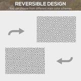 Polypropylene Outdoor Reversible Plastic Straw Rug 243cm Wide - Velmora