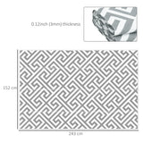 Polypropylene Outdoor Reversible Plastic Straw Rug 243cm Wide - Velmora