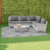 Polypropylene Outdoor Reversible Plastic Straw Rug 274cm Wide - Velmora