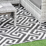 Polypropylene Outdoor Reversible Plastic Straw Rug 274cm Wide - Velmora