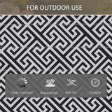 Polypropylene Outdoor Reversible Plastic Straw Rug 274cm Wide - Velmora