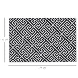 Polypropylene Outdoor Reversible Plastic Straw Rug 274cm Wide - Velmora