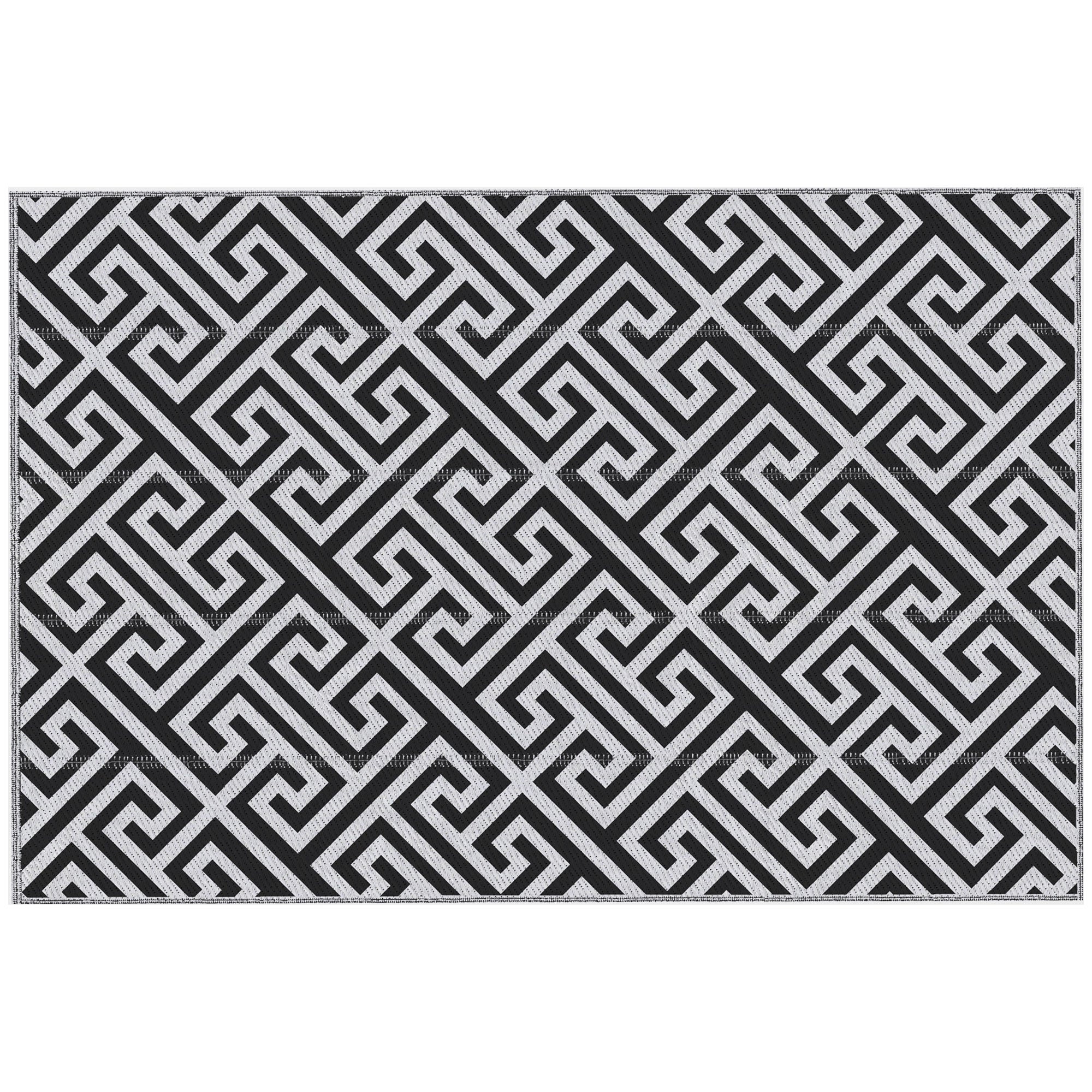 Polypropylene Outdoor Reversible Plastic Straw Rug 274cm Wide - Velmora