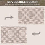 Polypropylene Outdoor Reversible Plastic Straw Rug 274cm Wide - Velmora