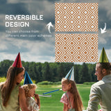 Polypropylene Outdoor Reversible Plastic Straw Rug 274cm Wide With Carry Bag - Velmora