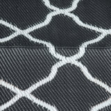 Polypropylene Outdoor Reversible Plastic Straw Rug 274cm Wide With Carry Bag - Velmora