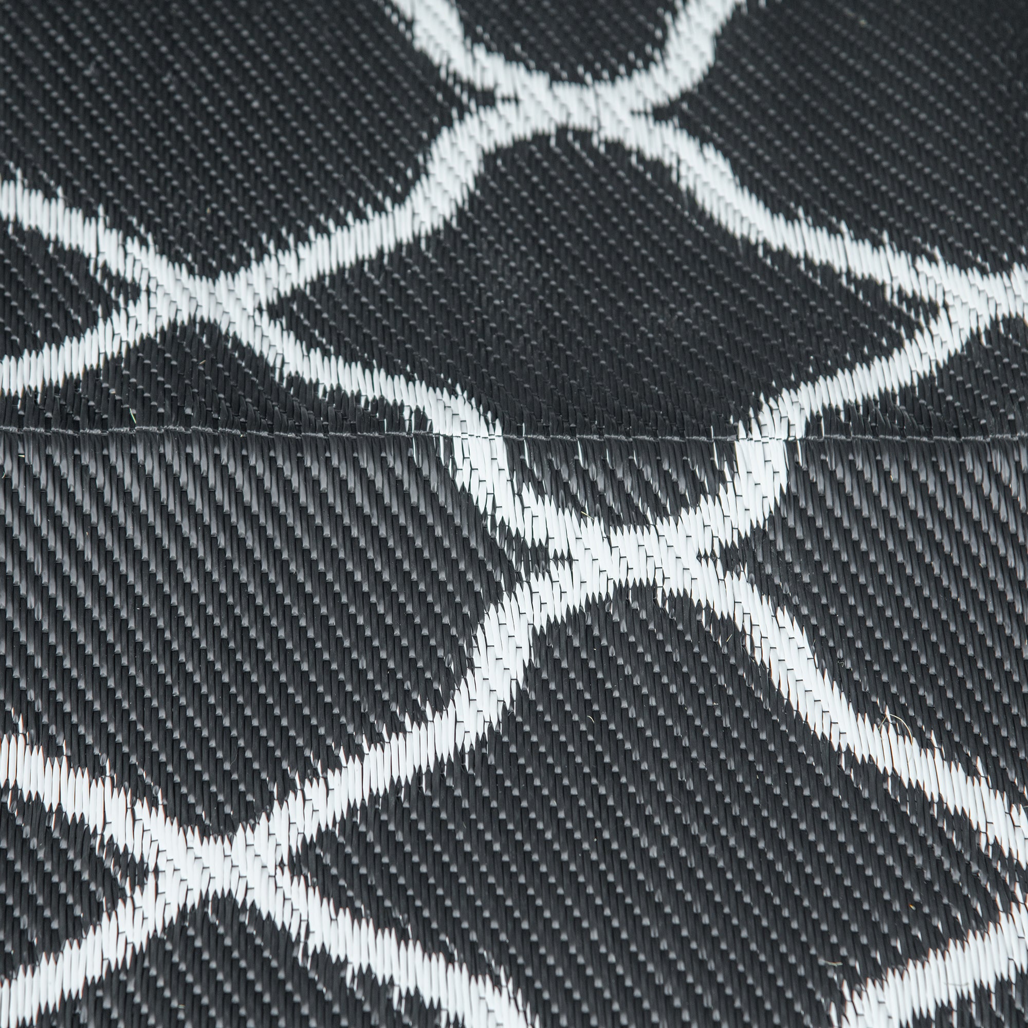 Polypropylene Outdoor Reversible Plastic Straw Rug 274cm Wide With Carry Bag - Velmora