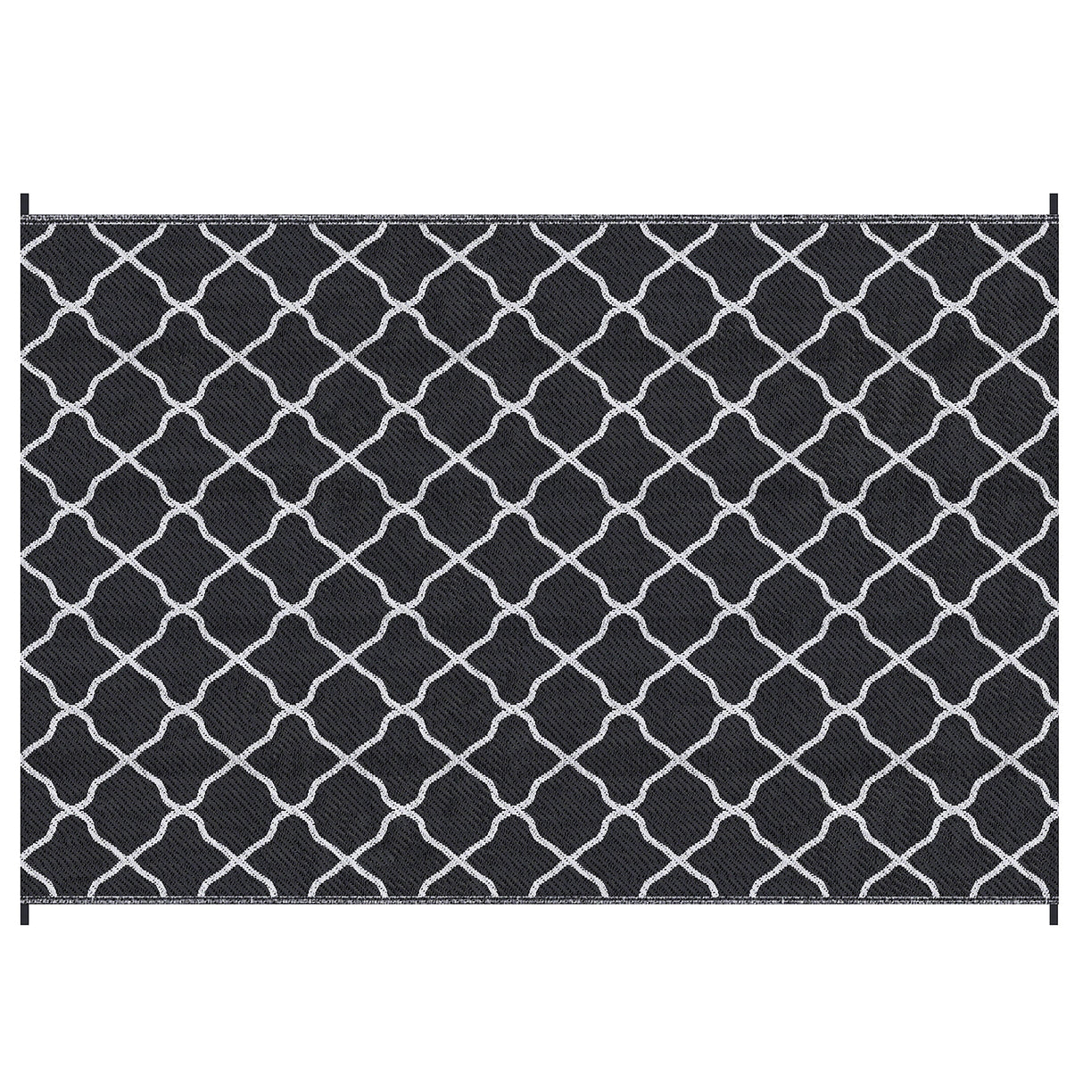Polypropylene Outdoor Reversible Plastic Straw Rug 274cm Wide With Carry Bag - Velmora