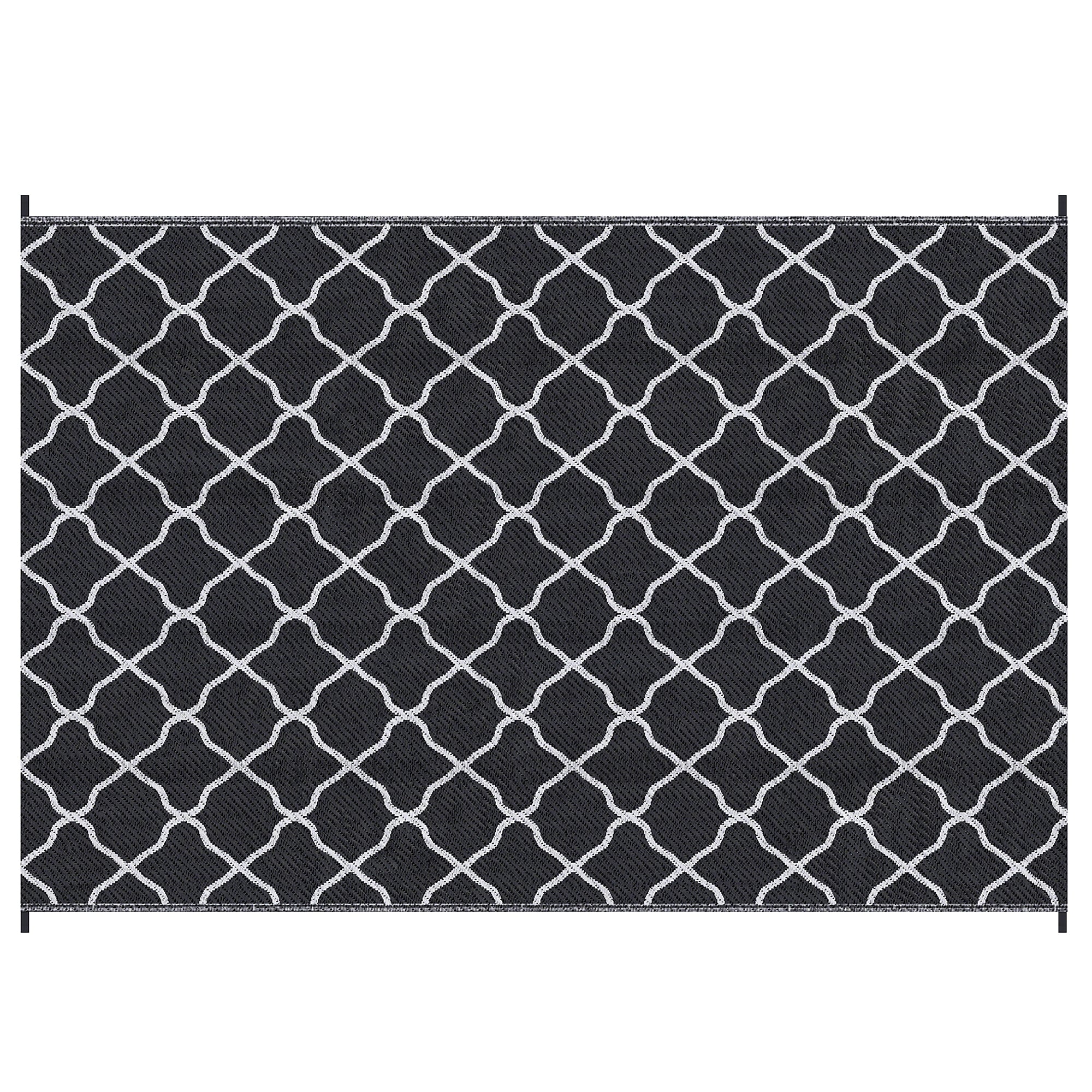 Polypropylene Outdoor Reversible Plastic Straw Rug 274cm Wide With Carry Bag - Velmora