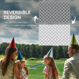 Polypropylene Outdoor Reversible Plastic Straw Rug 274cm Wide With Carry Bag - Velmora