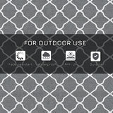 Polypropylene Outdoor Reversible Plastic Straw Rug 274cm Wide With Carry Bag - Velmora