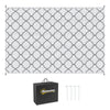 Polypropylene Outdoor Reversible Plastic Straw Rug 274cm Wide With Carry Bag - Velmora