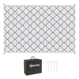 Polypropylene Outdoor Reversible Plastic Straw Rug 274cm Wide With Carry Bag - Velmora