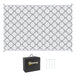 Polypropylene Outdoor Reversible Plastic Straw Rug 274cm Wide With Carry Bag - Velmora