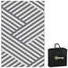 Polypropylene Outdoor Reversible Plastic Straw Rug 274cm Wide With Carry Bag - Velmora