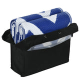 Polypropylene Outdoor Reversible Plastic Straw Rug 274cm Wide With Carry Bag - Velmora