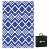 Polypropylene Outdoor Reversible Plastic Straw Rug 274cm Wide With Carry Bag - Velmora